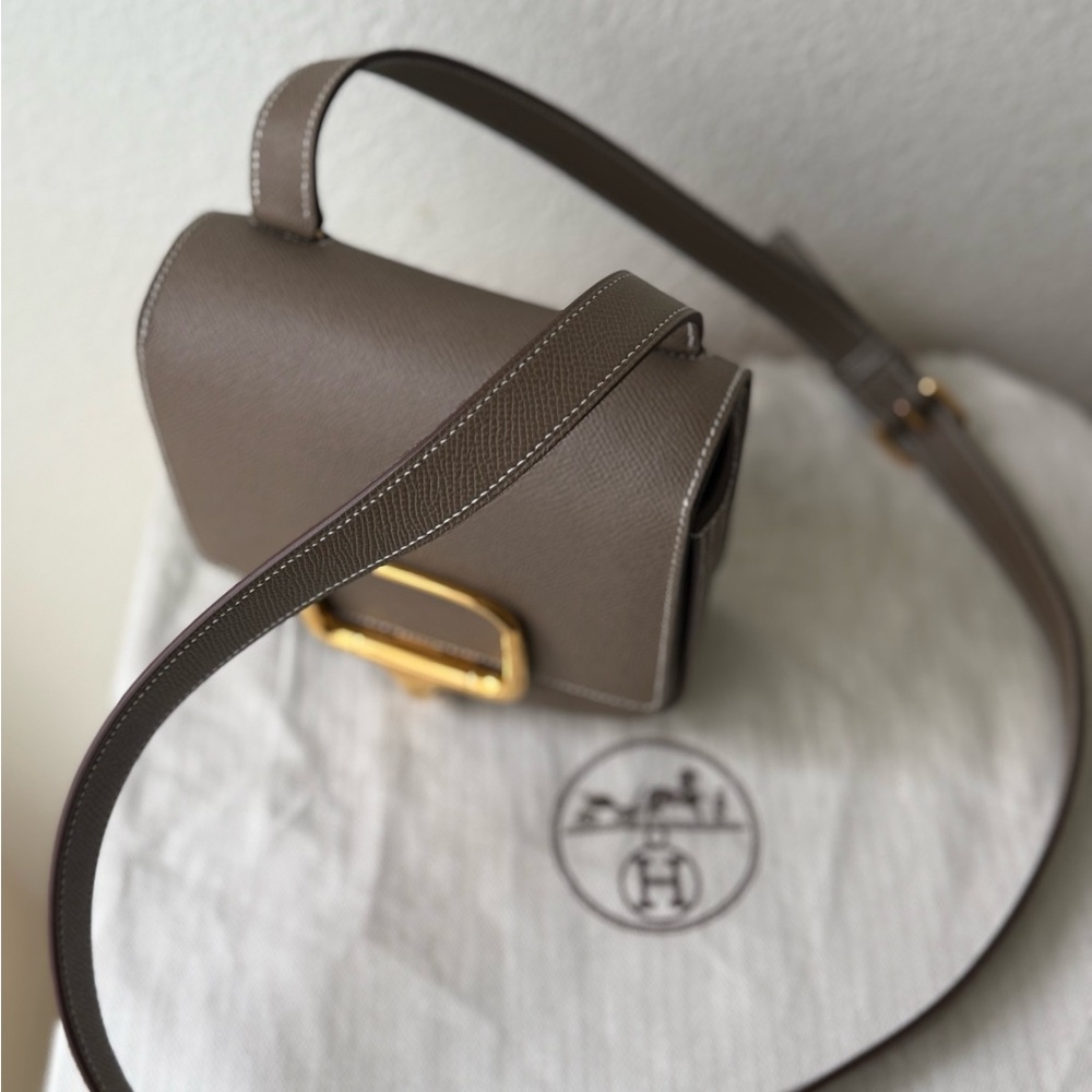 HERMES DELLA CAVALLERIA MINI BAG in EPSOM LEATHER with Gold HW - Picture 5 of 16